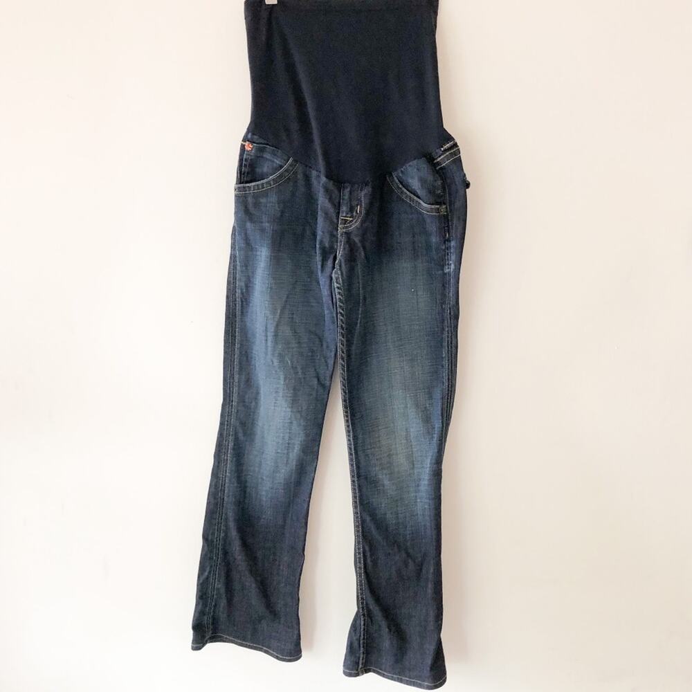 Hudson‎ X Pea In The Pod Jeans Womens 29x28 Blue Maternity Bootcut Dark Wash